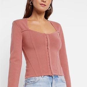 Body Contour Corset Sweater Jacket
